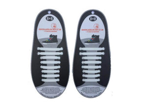 Nordic Laces Silikone Snørebånd - Hvid -