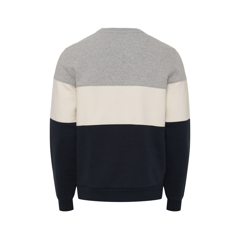 Sea Ranch Rob Sweat - Grey Melange/Pearl/Dark Navy -