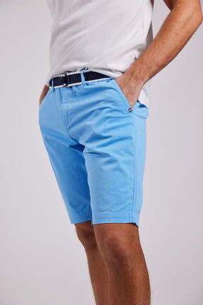 Sebago DKS Belted Bermuda Shorts Herre - Air Blue - Air Blue