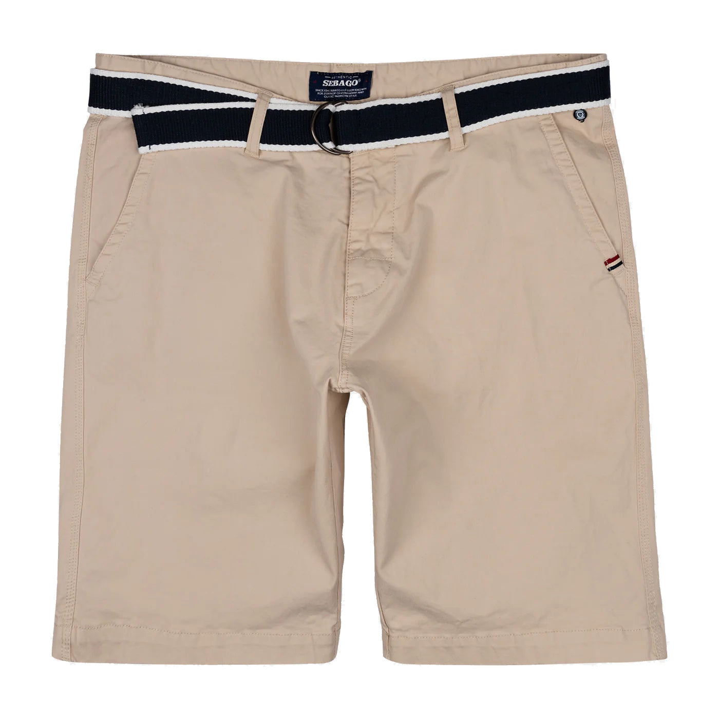 Sebago DKS Belted Bermuda Shorts Herre - Dark Sand -