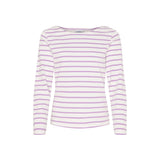Sea Ranch Antibes Stribet Langærmet T-shirt Dame - Multi Mønstret