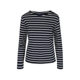 Sea Ranch Antibes Stribet Langærmet T-shirt Dame - SR Navy Ecru