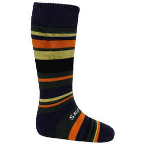 SEGER Kids Racer Skistrømper Børn - Marine / Orange - Marine Orange