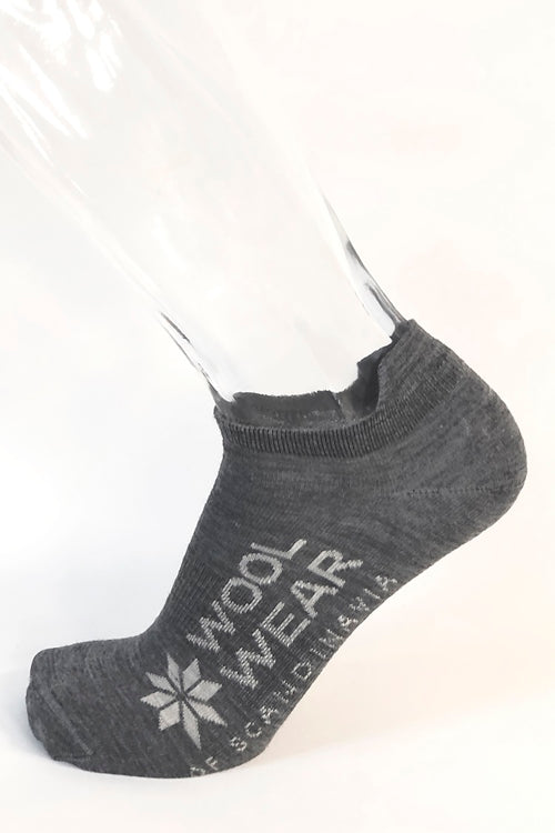Woolwear Footies Summer Edition Ankelsokker Dame Herre - Koksgrå - Koksgrå