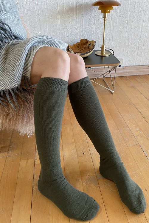 Woolwear knælange ragsokker i merinould