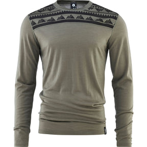 Bula Aztec Merino Wool Crew Skiundertrøje Herre - Sage - Sage