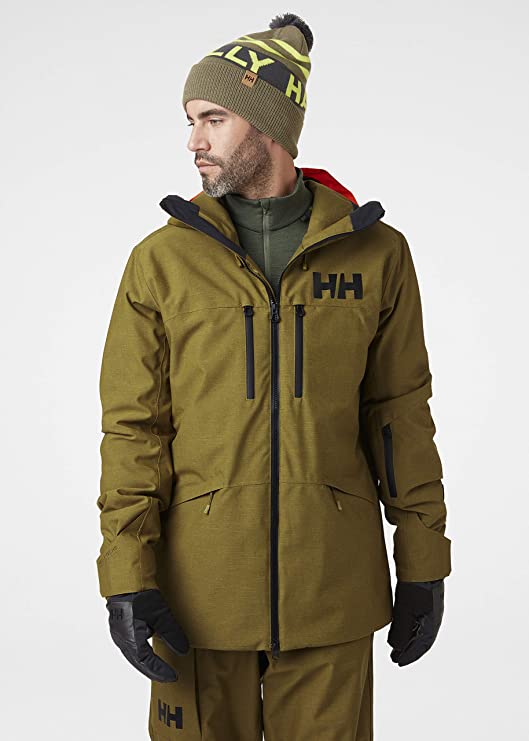 Helly Hansen Men's Garibaldi / Sogn Skisæt Herre - Uniform Green / Neon Orange -