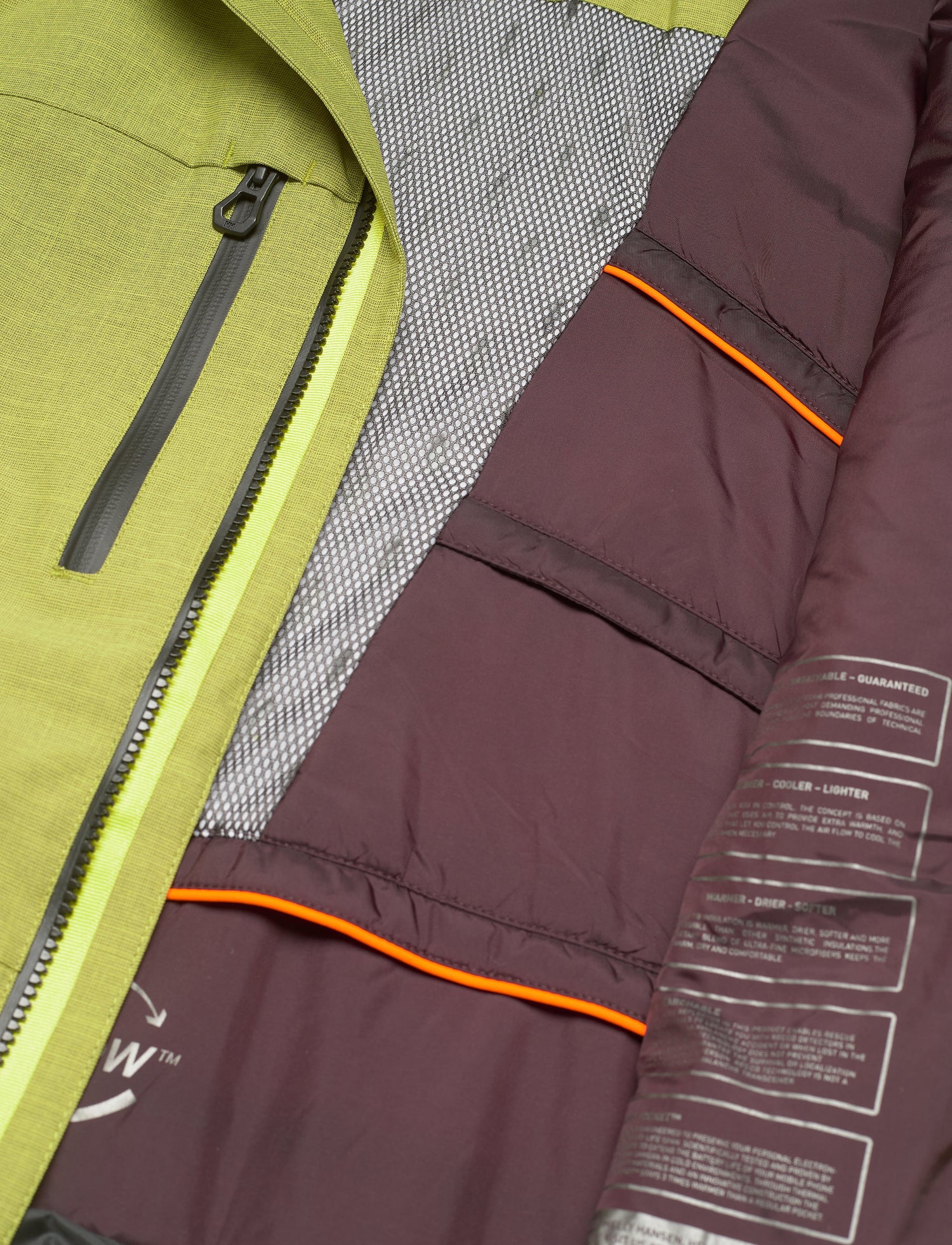 Helly Hansen Men's Garibaldi / Sogn Skisæt Herre - Sweet Lime / Neon Orange -