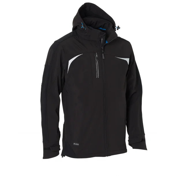 ELKA Unisex softshell Jakke - Dame / Herre - Sort - Sort