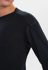 JBS "Wool" langærmet t-shirt - skiundertrøje Herre - 100% Merinould -