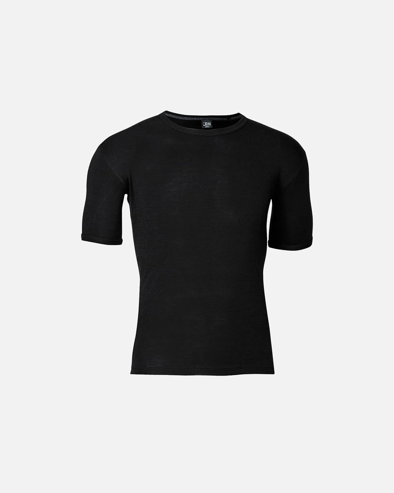 JBS "Wool" kortærmet t-shirt - skiundertrøje Herre - 100% Merinould - Sort
