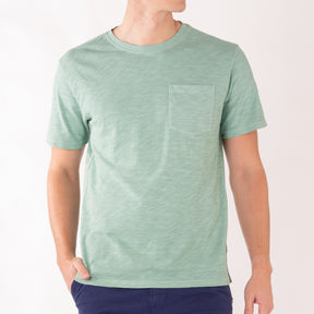 Sebago Outwashed Pocket Tee T-Shirt Herre - Mint - Mint