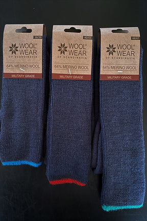 Woolwear knælange ragsokker i military grade kvalitet - 44-47